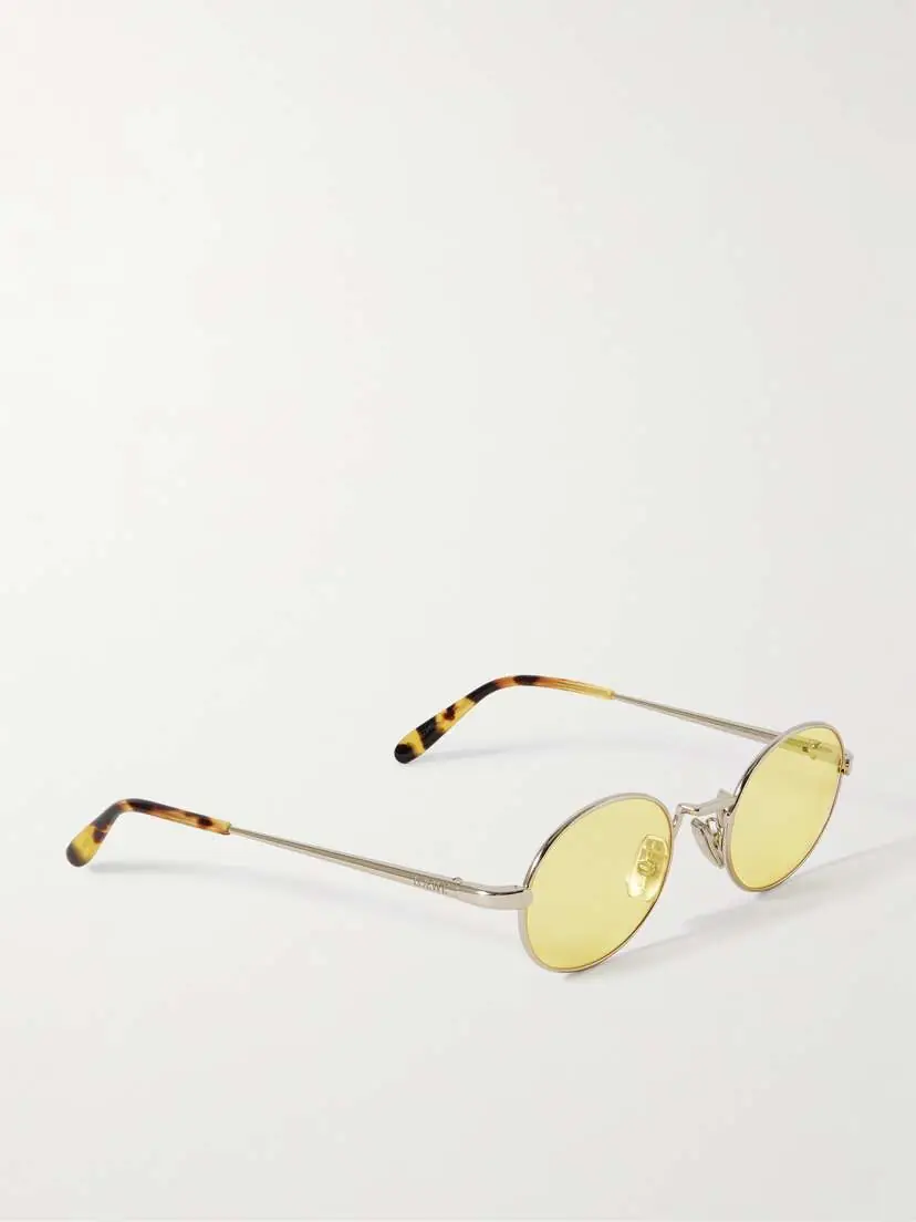 Loewe Round-frame Silver-tone Sunglasses | Thumbnail 3