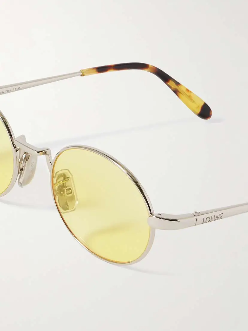 Loewe Round-frame Silver-tone Sunglasses | Thumbnail 4
