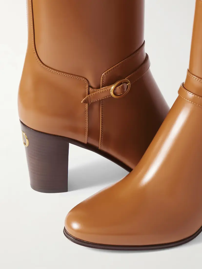 Valentino Garavani 80 Leather Ankle Boots | Thumbnail 4 Valentino Garavani 80 Leather Ankle Boots | Thumbnail 4