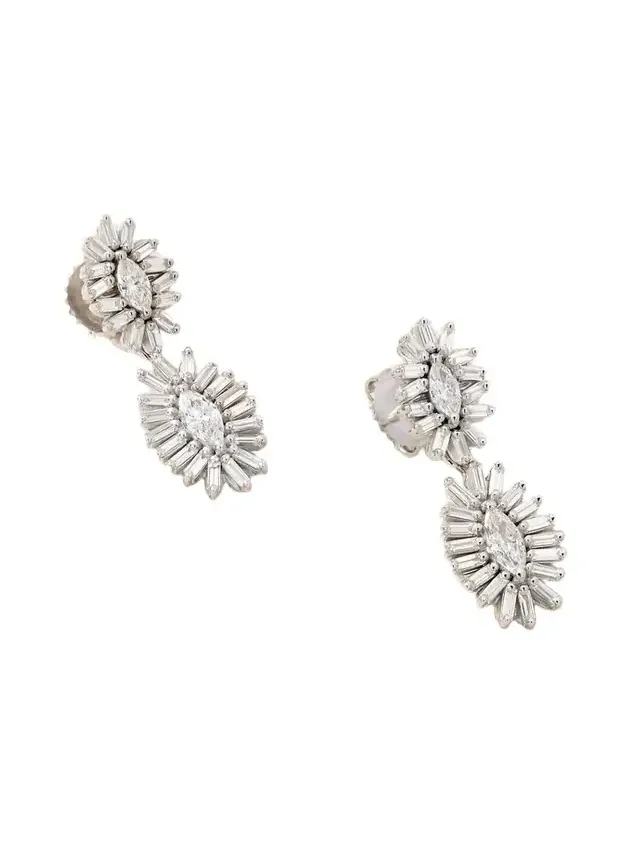 18-karat White Gold Diamond Earrings 18-karat White Gold Diamond Earrings