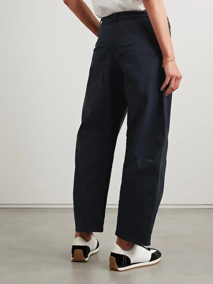 Nili Lotan Emerson Cotton-blend Twill Tapered Pants | Thumbnail 4 Nili Lotan Emerson Cotton-blend Twill Tapered Pants | Thumbnail 4