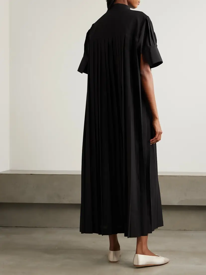 RÓHE Harmonica Plissé-crepe Midi Dress | Thumbnail 4