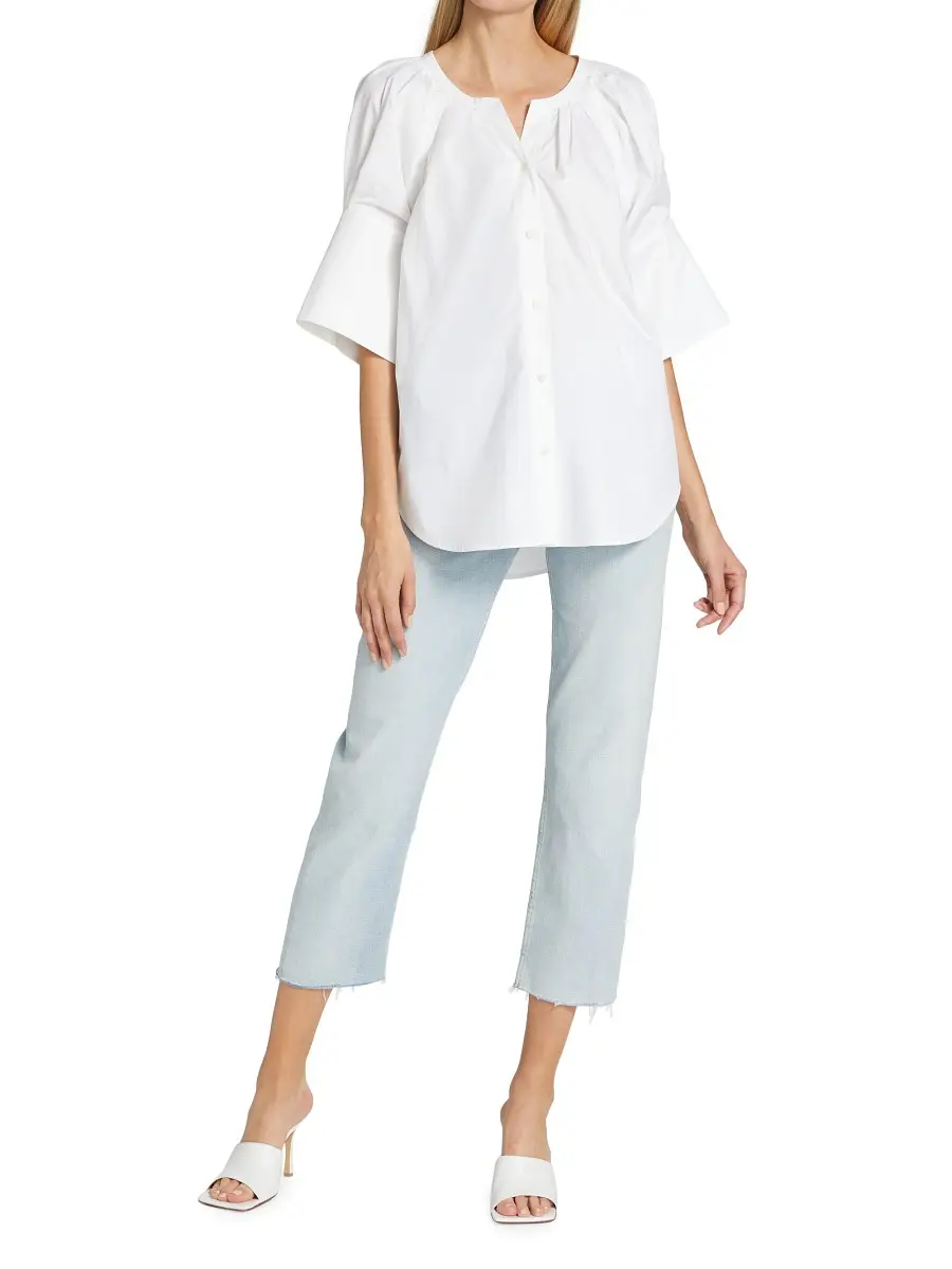 A.L.C. Women's Chloe Oversized Top - White | Image 1 A.L.C. Women's Chloe Oversized Top - White | Image 1
