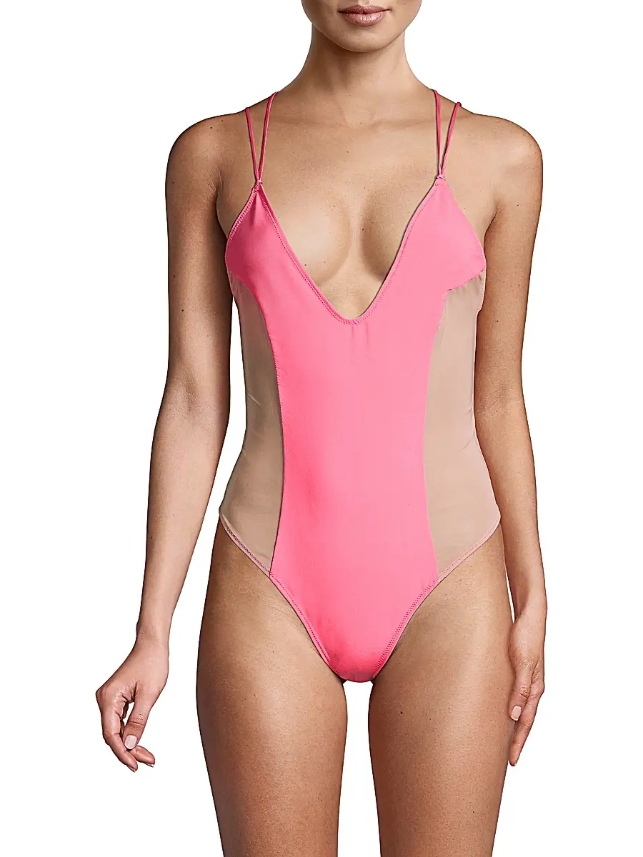 Kiki de Montparnasse Women's Le Shock Bodysuit - Hot Pink | Thumbnail 3 Kiki de Montparnasse Women's Le Shock Bodysuit - Hot Pink | Thumbnail 3
