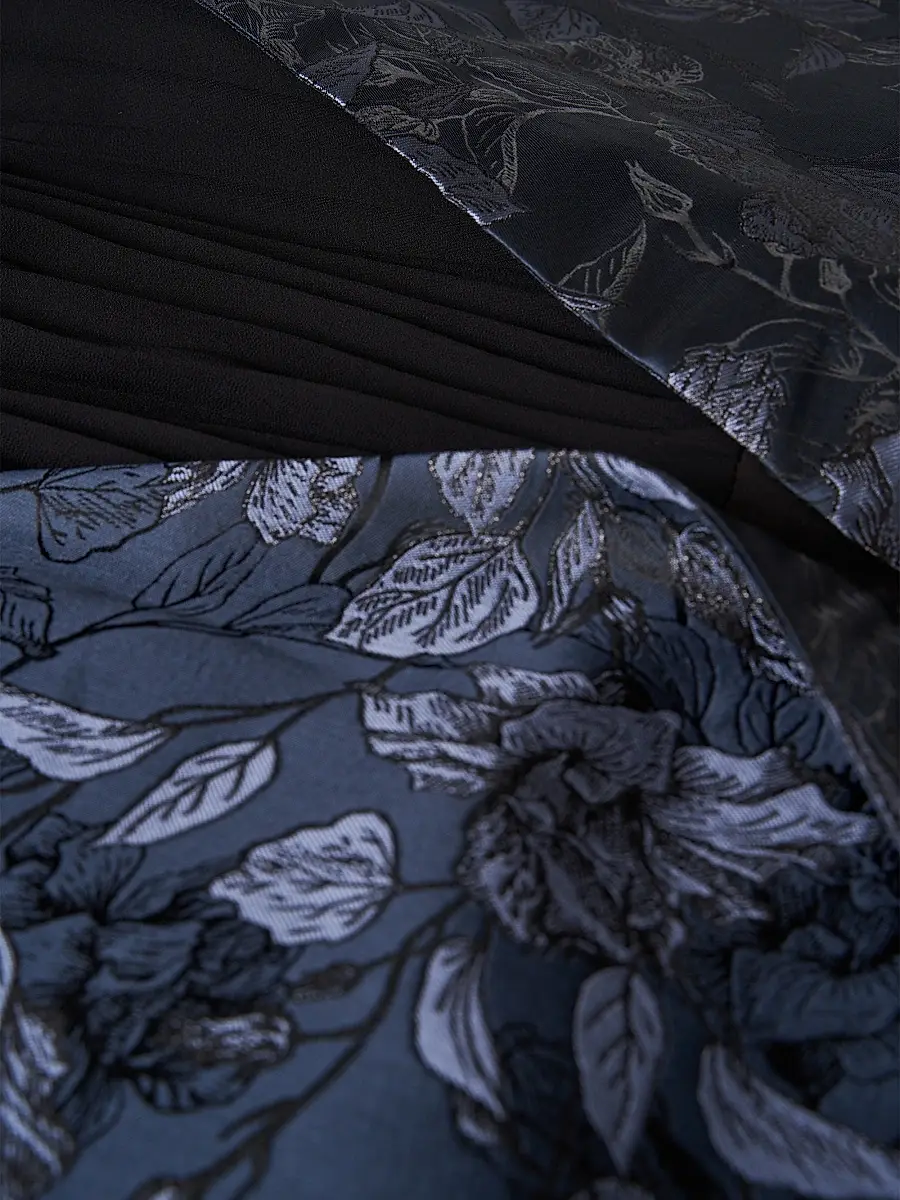 Kay Unger Women's Lottie Floral Cocktail Dress - Dark Midnight | Thumbnail 6