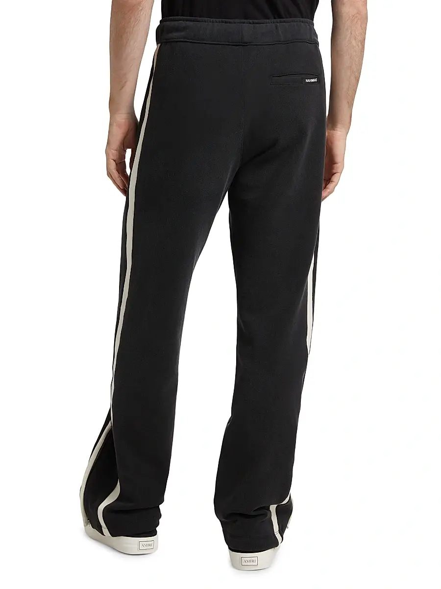 Nahmias Men's Heavy Cotton Track Pants - Worn Black | Thumbnail 5 Nahmias Men's Heavy Cotton Track Pants - Worn Black | Thumbnail 5