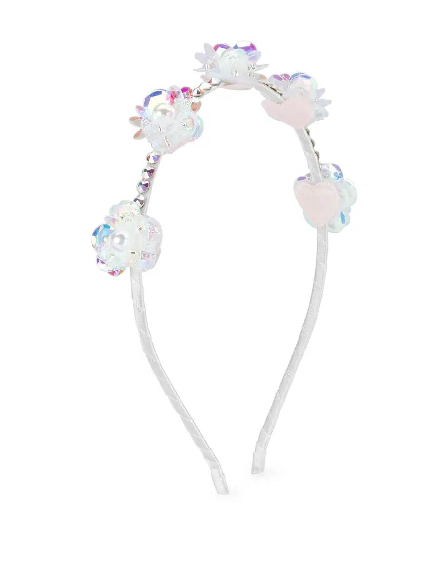 Bari Lynn Crystal Sequin Flower Headband - Silver | Thumbnail 1 Bari Lynn Crystal Sequin Flower Headband - Silver | Thumbnail 1