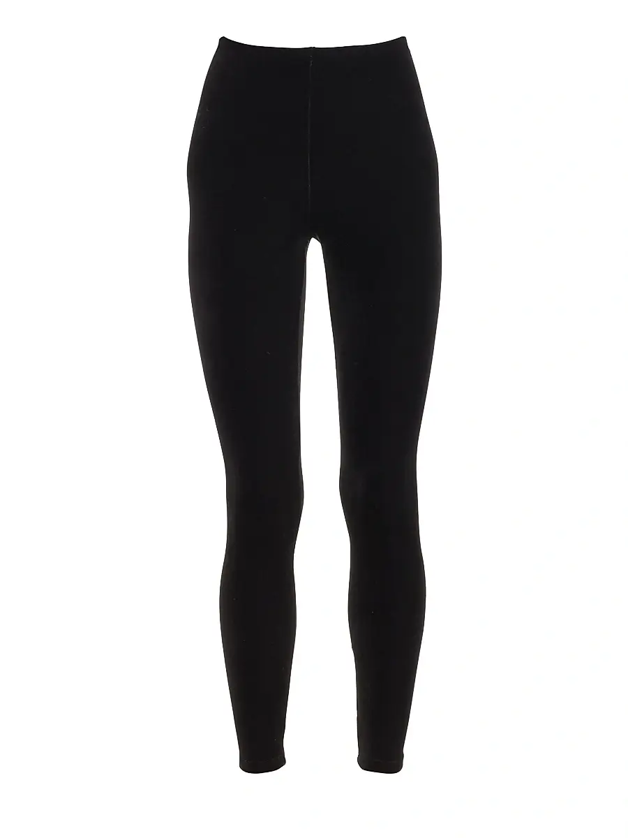 Commando Women's Classic Velvet Leggings - Black | Image 1 Commando Women's Classic Velvet Leggings - Black | Image 1