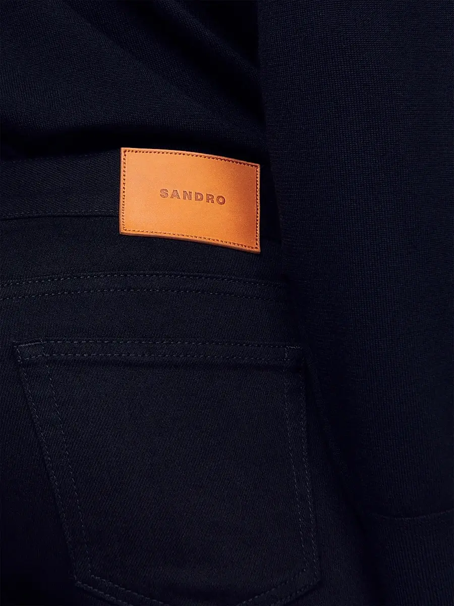 Sandro Men's Slim-Fit Jeans - Black Denim | Thumbnail 6 Sandro Men's Slim-Fit Jeans - Black Denim | Thumbnail 6