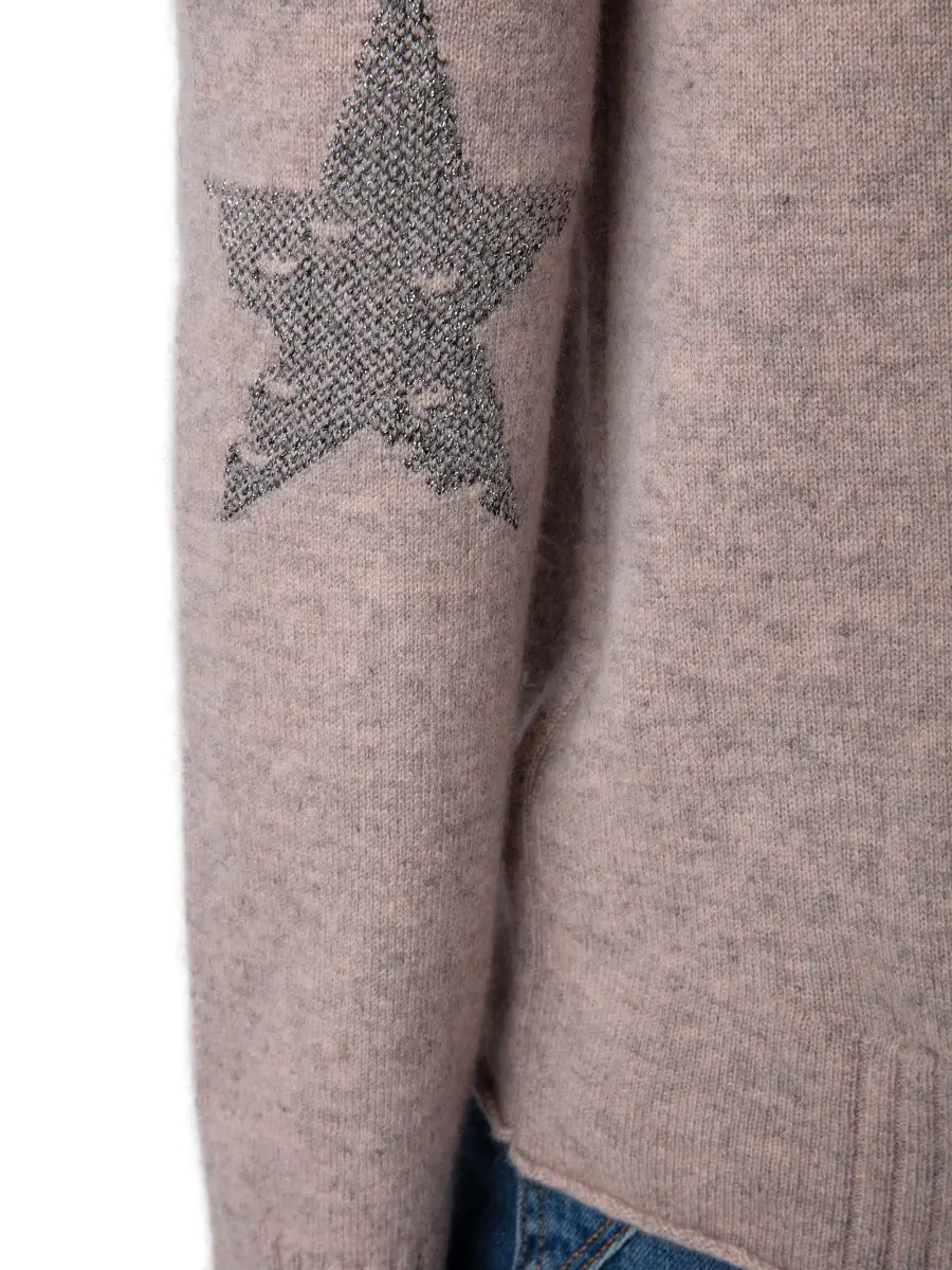 Zadig & Voltaire Women's Vivi Cashmere Star Patch Sweater - Primerose Large | Thumbnail 5 Zadig & Voltaire Women's Vivi Cashmere Star Patch Sweater - Primerose Large | Thumbnail 5