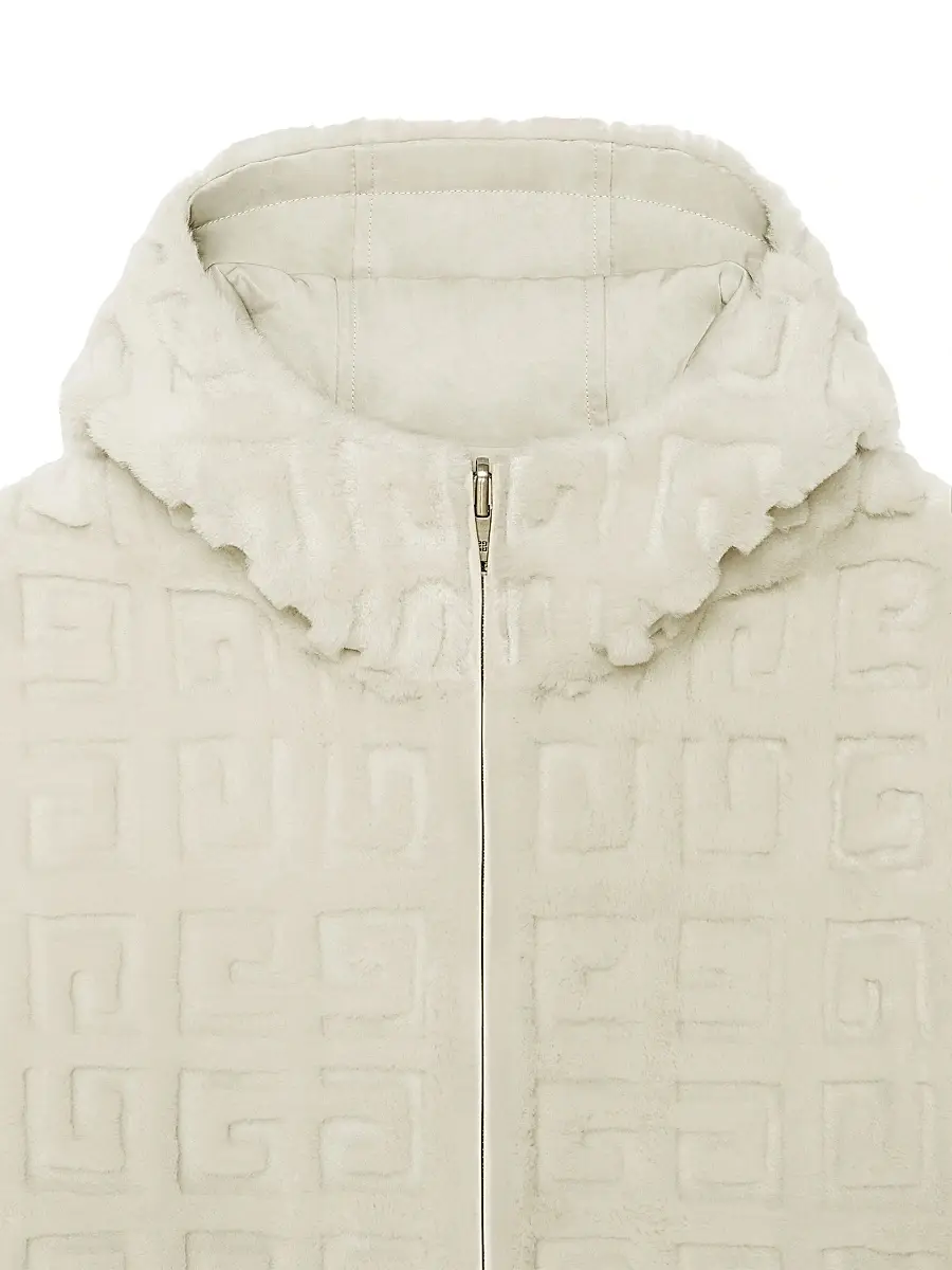 Givenchy Women's Reversible Hooded Jacket in 4G Fur | Thumbnail 4