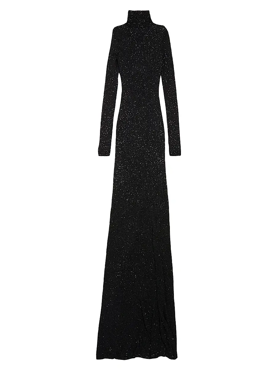 Balenciaga Women's Maxi Dress - Black | Thumbnail 2