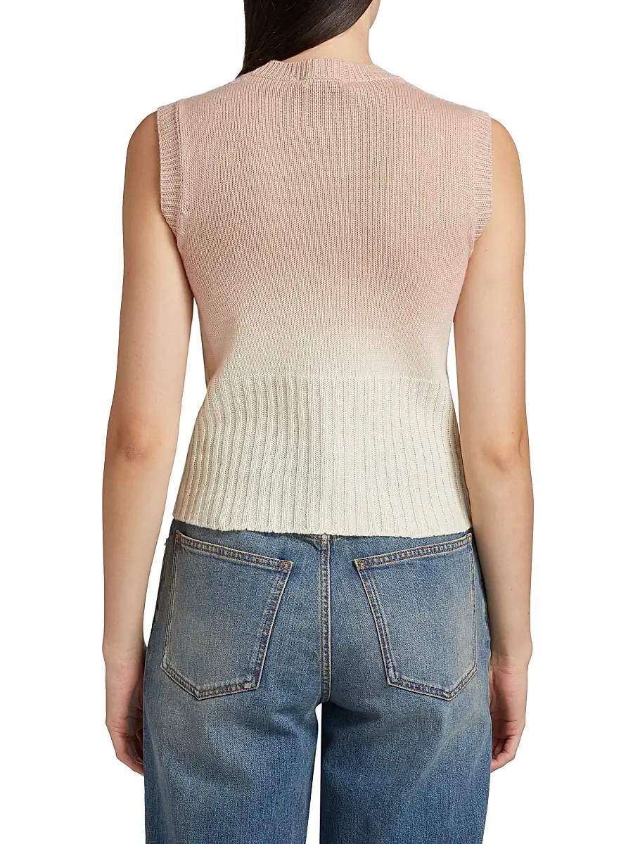 Fabiana Filippi Women's Faded Ombré Crop Vest - Fard | Thumbnail 5 Fabiana Filippi Women's Faded Ombré Crop Vest - Fard | Thumbnail 5