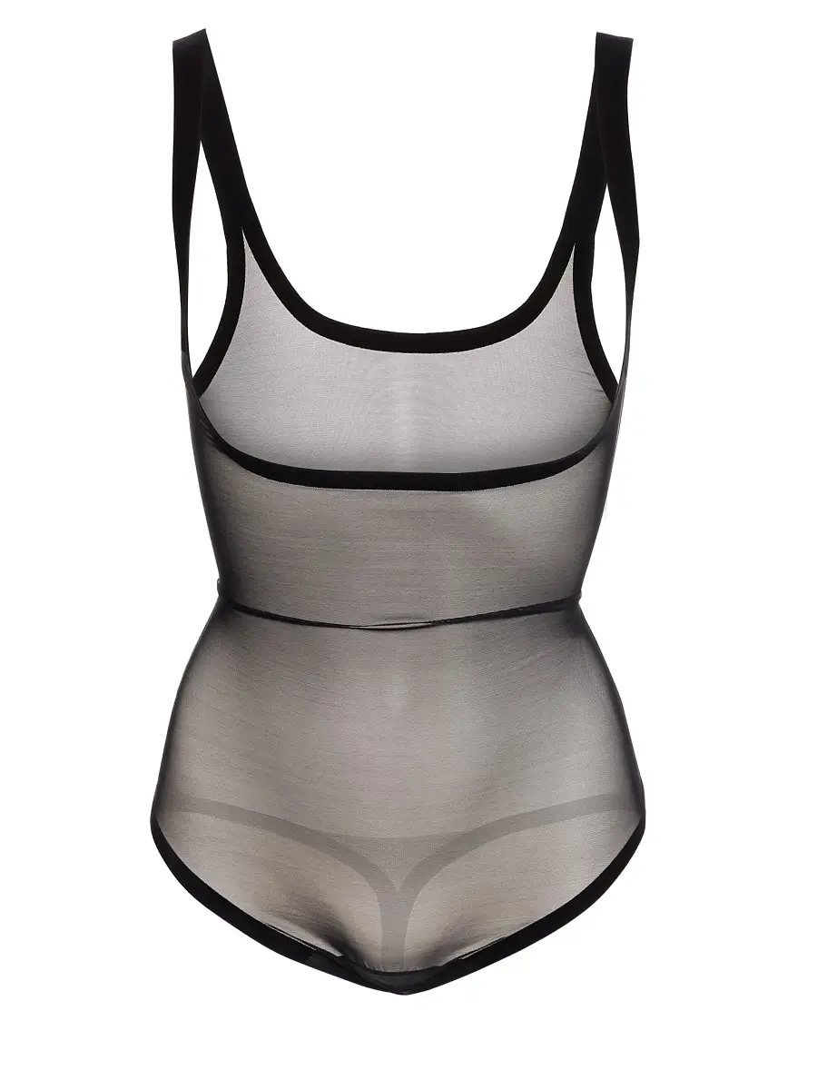 Wolford Women's Tulle String Bodysuit - Black | Thumbnail 2