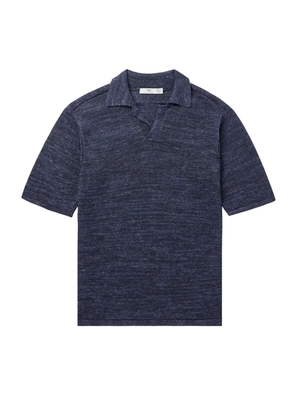 Inis Meáin Knitted Linen Polo Shirt - Men