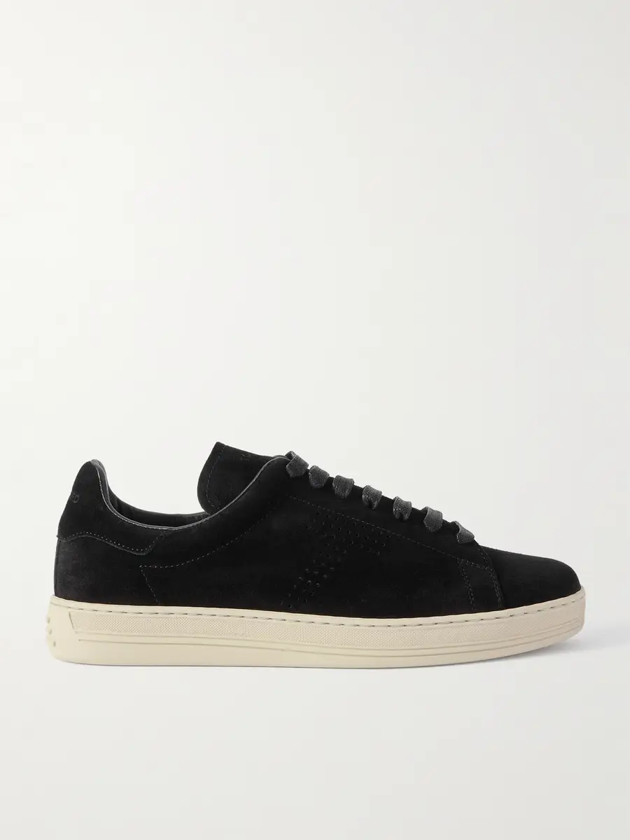 Tom Ford Warwick Perforated Suede Sneakers - Men | Thumbnail 2