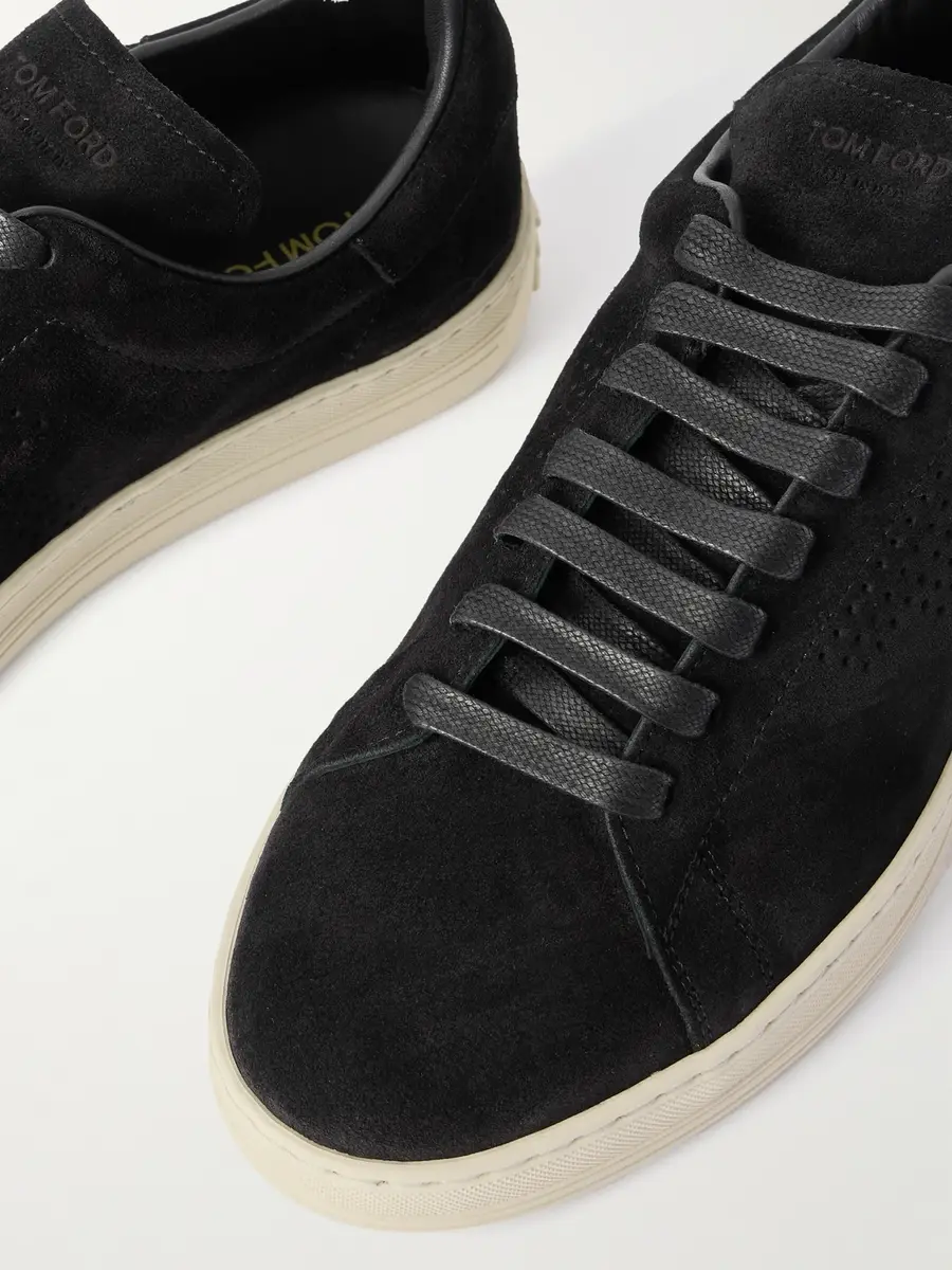 Tom Ford Warwick Perforated Suede Sneakers - Men | Thumbnail 6