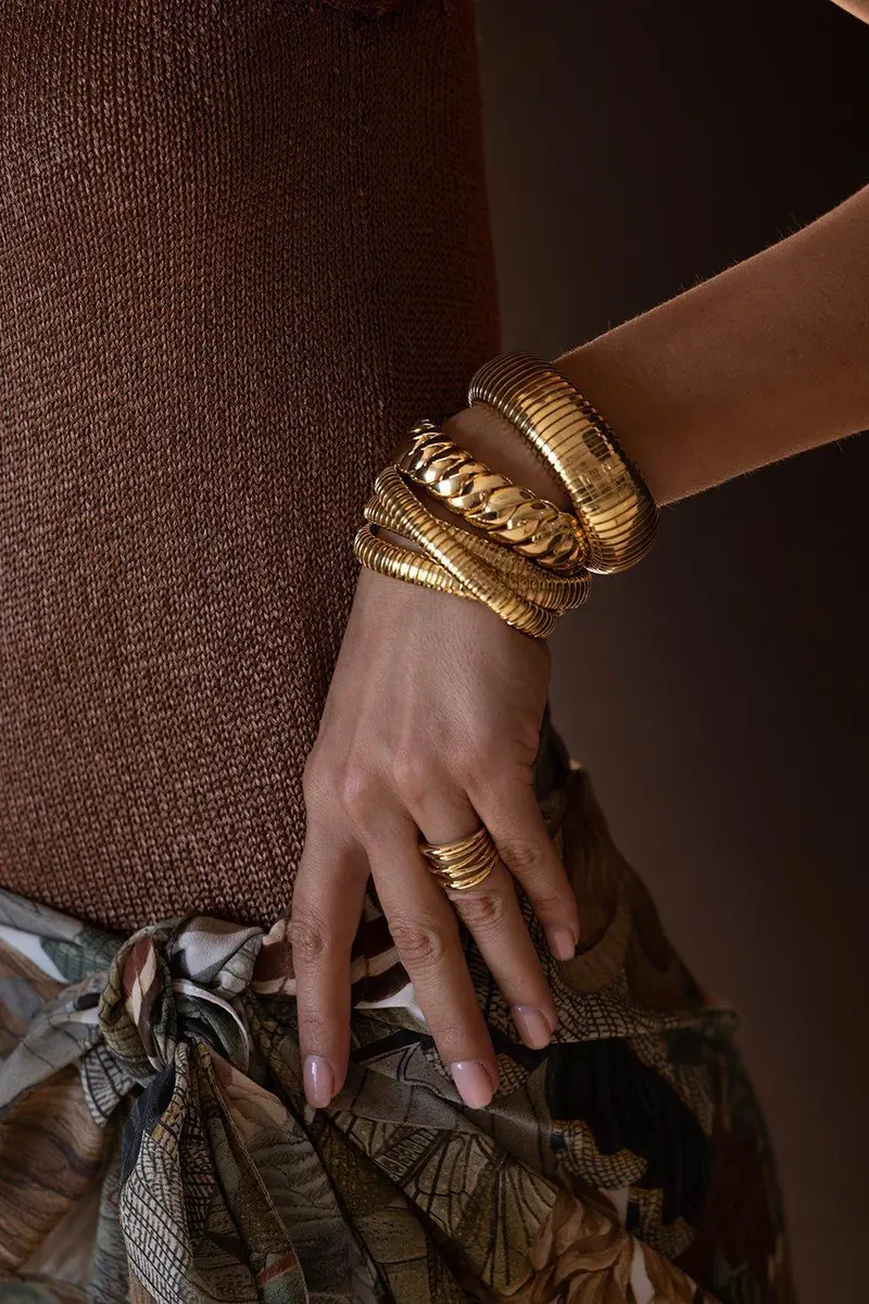 SIDNEY GARBER Skinny Wave Stretch Bracelet | Thumbnail 3 SIDNEY GARBER Skinny Wave Stretch Bracelet | Thumbnail 3