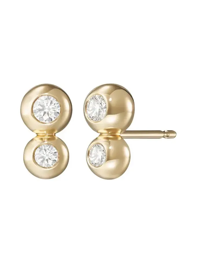 Small Audrey Double Stud Earrings
