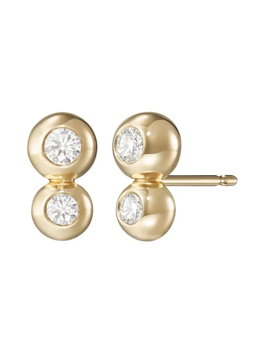 Small Audrey Double Stud Earrings Small Audrey Double Stud Earrings