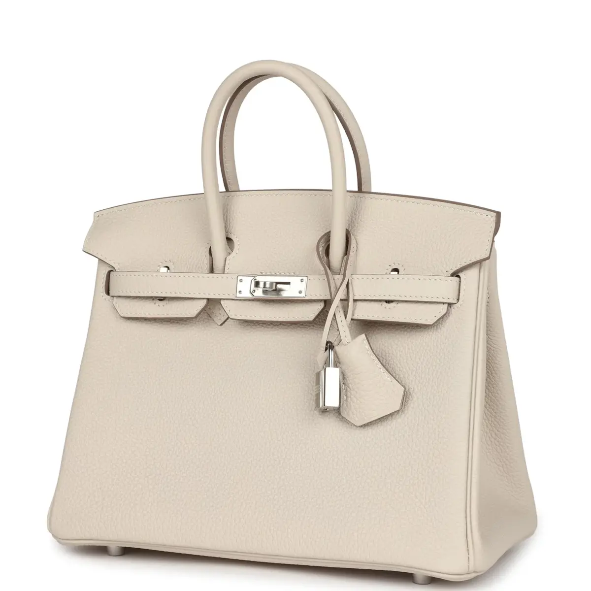HERMÈS Hermes Birkin 25 Craie Togo Palladium Hardware | Thumbnail 5 HERMÈS Hermes Birkin 25 Craie Togo Palladium Hardware | Thumbnail 5