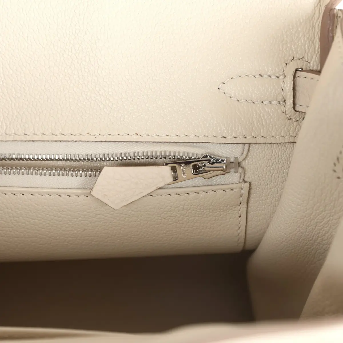 HERMÈS Hermes Birkin 25 Craie Togo Palladium Hardware | Thumbnail 9 HERMÈS Hermes Birkin 25 Craie Togo Palladium Hardware | Thumbnail 9