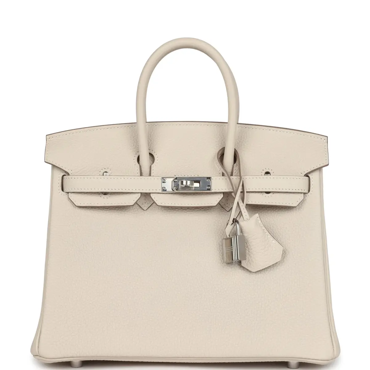 HERMÈS Hermes Birkin 25 Craie Togo Palladium Hardware | Image 1 HERMÈS Hermes Birkin 25 Craie Togo Palladium Hardware | Image 1