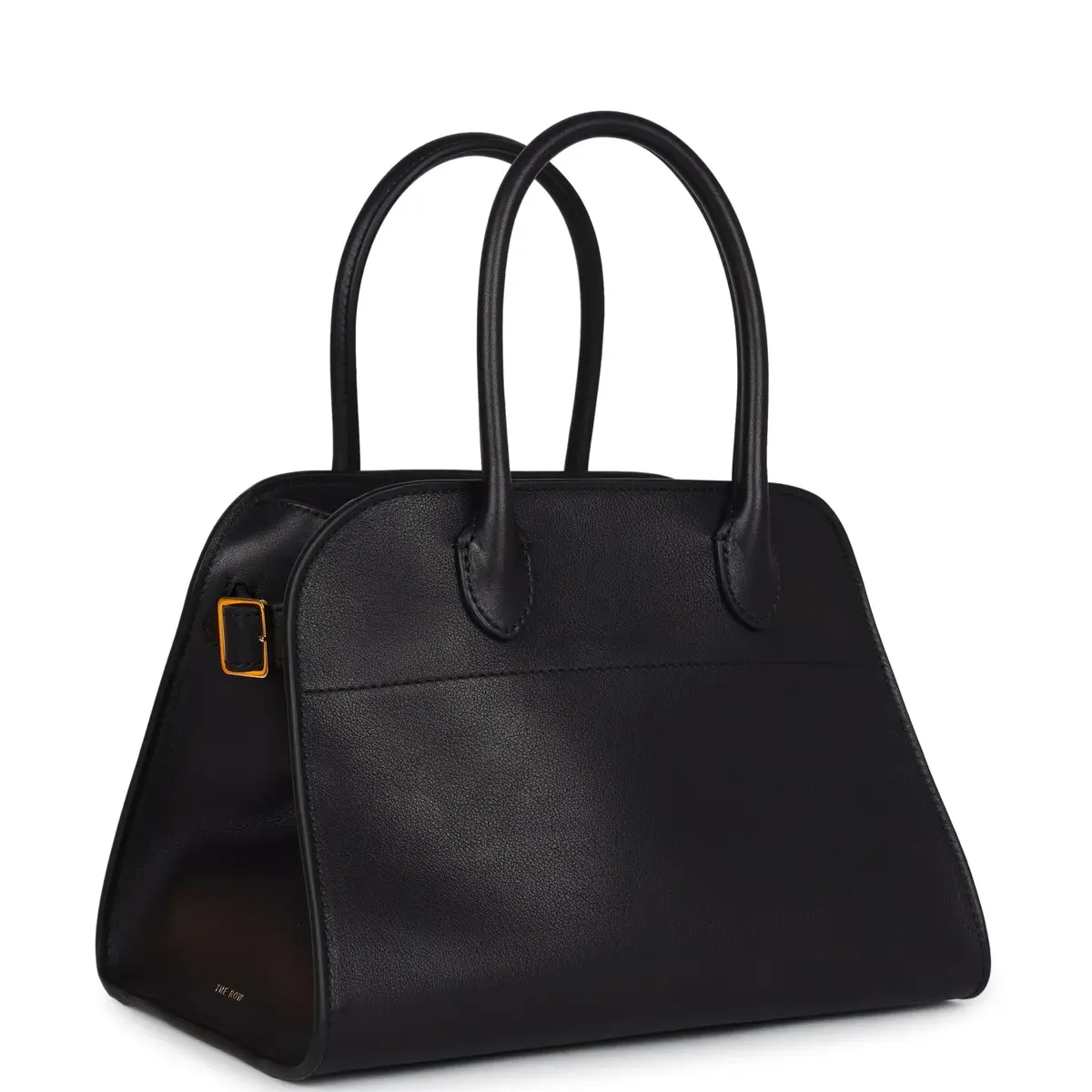 The Row The Row Soft Margaux 10 Bag Black Saddle Leather Gold Hardware | Thumbnail 2 The Row The Row Soft Margaux 10 Bag Black Saddle Leather Gold Hardware | Thumbnail 2