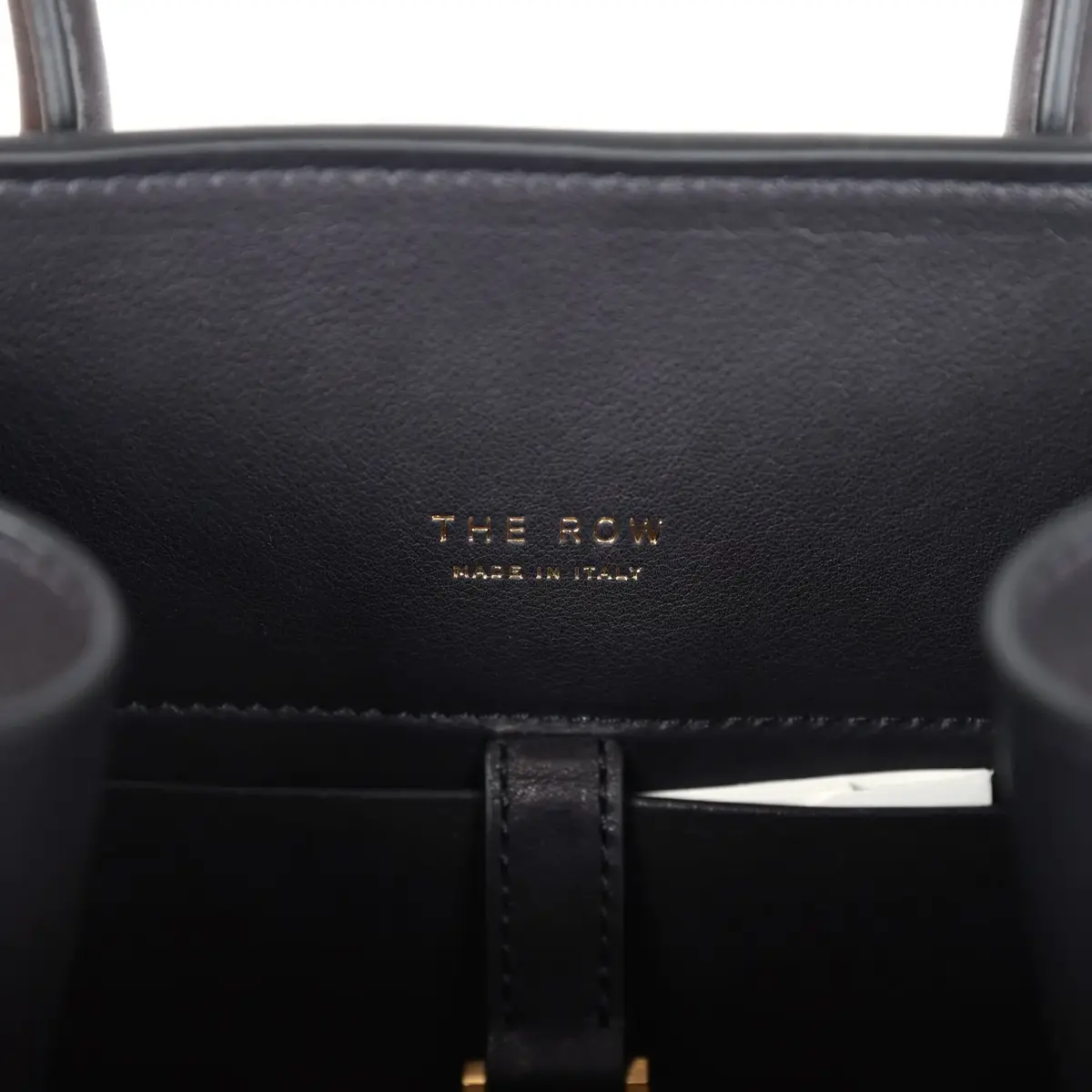 The Row The Row Soft Margaux 10 Bag Black Saddle Leather Gold Hardware | Thumbnail 12 The Row The Row Soft Margaux 10 Bag Black Saddle Leather Gold Hardware | Thumbnail 12