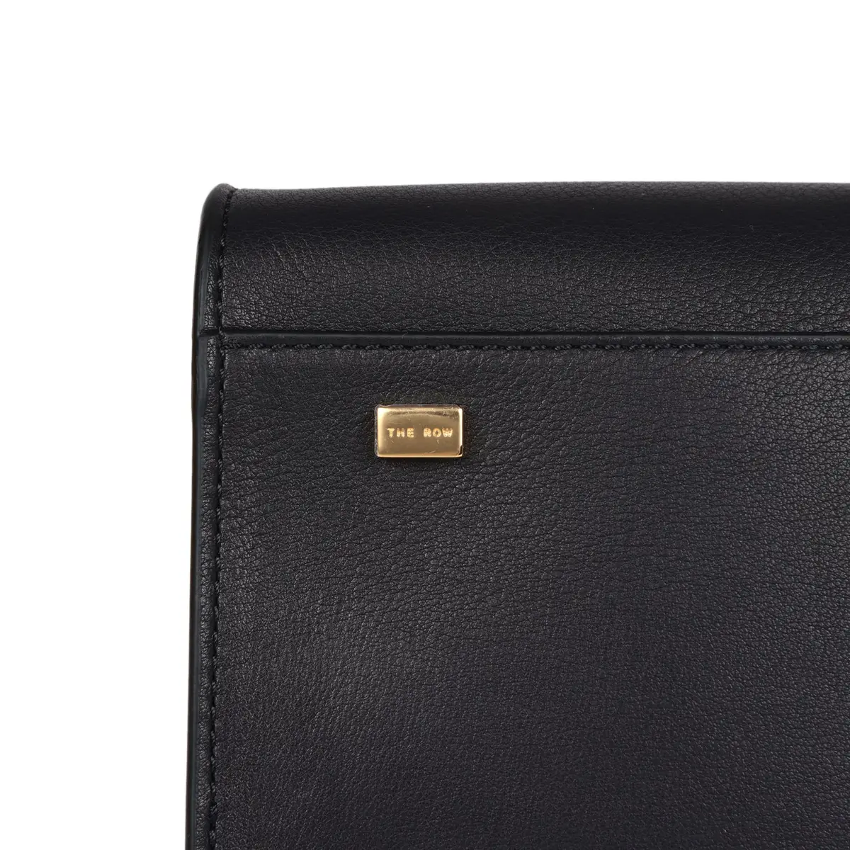 The Row The Row Soft Margaux 10 Bag Black Saddle Leather Gold Hardware | Thumbnail 8 The Row The Row Soft Margaux 10 Bag Black Saddle Leather Gold Hardware | Thumbnail 8