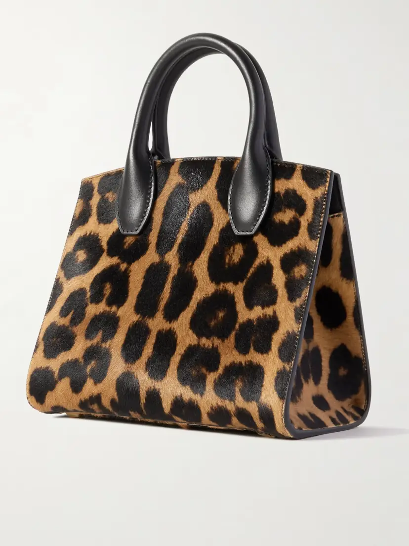 Ferragamo The Studio Box Leather-trimmed Leopard-print Calf Hair Tote | Thumbnail 3 Ferragamo The Studio Box Leather-trimmed Leopard-print Calf Hair Tote | Thumbnail 3
