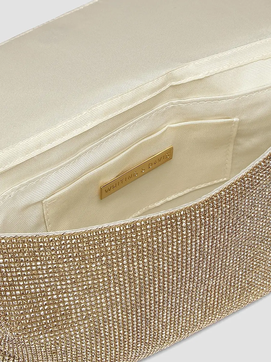 Whiting & Davis Women's Gemma Mesh Clutch - Gold | Thumbnail 5