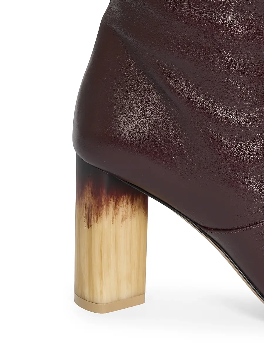 Chloé Women's Georgia Leather Over-the-Knee Boots - Stormy Red | Thumbnail 5 Chloé Women's Georgia Leather Over-the-Knee Boots - Stormy Red | Thumbnail 5