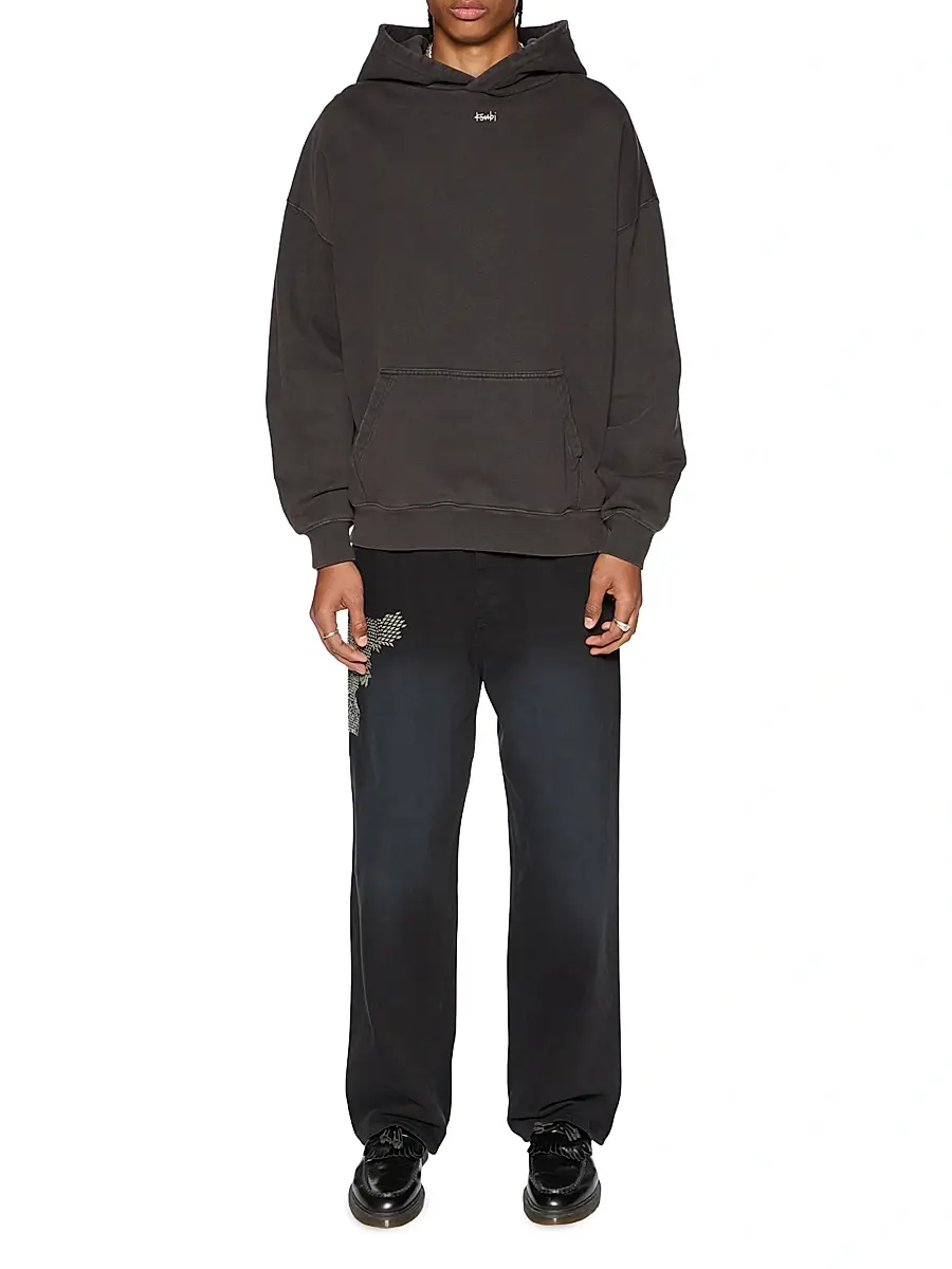 Ksubi Men's Democrazy Eagle Ekcess Hoodie - Black | Thumbnail 2 Ksubi Men's Democrazy Eagle Ekcess Hoodie - Black | Thumbnail 2