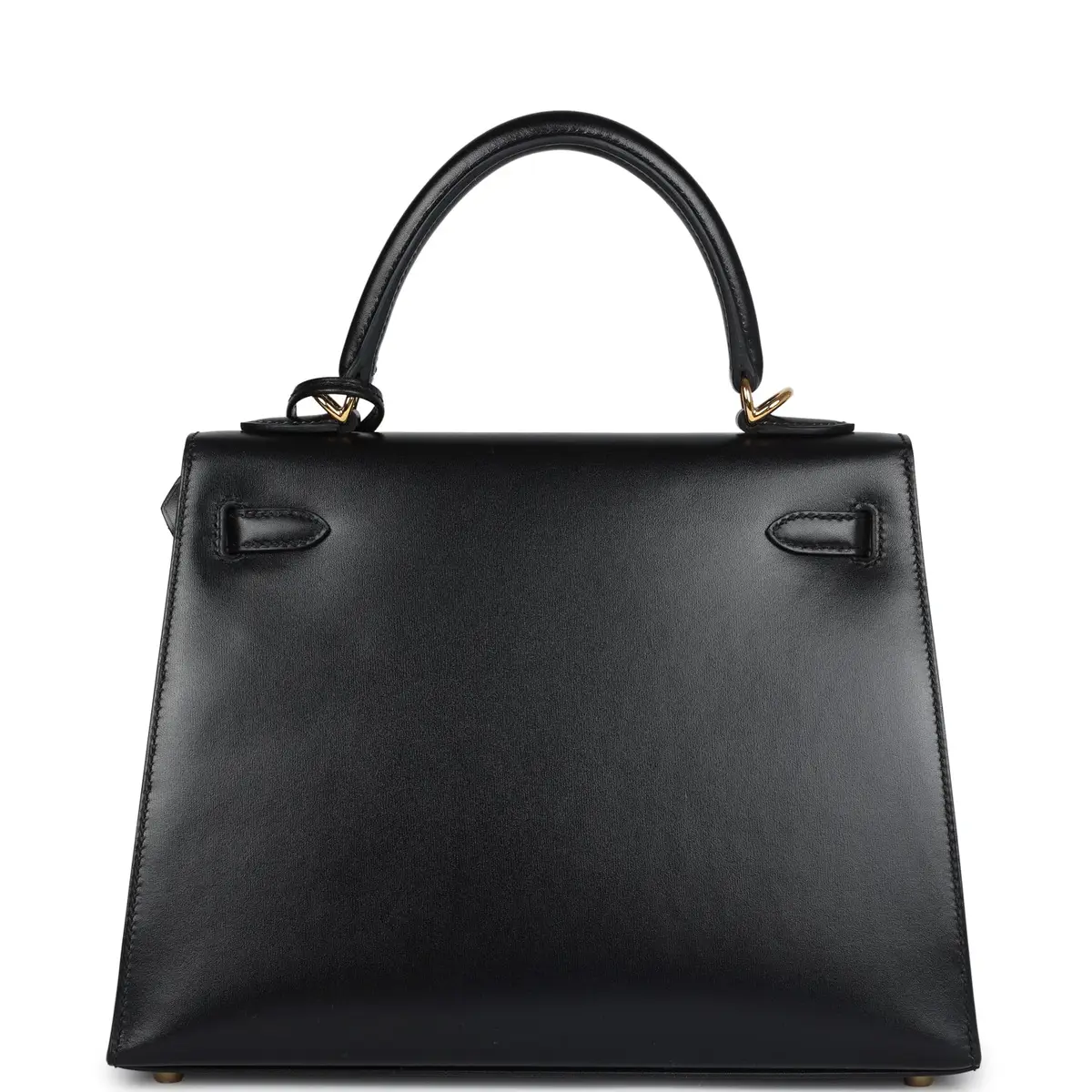 HERMÈS Hermes Kelly Sellier 25 Black Box Gold Hardware | Thumbnail 4