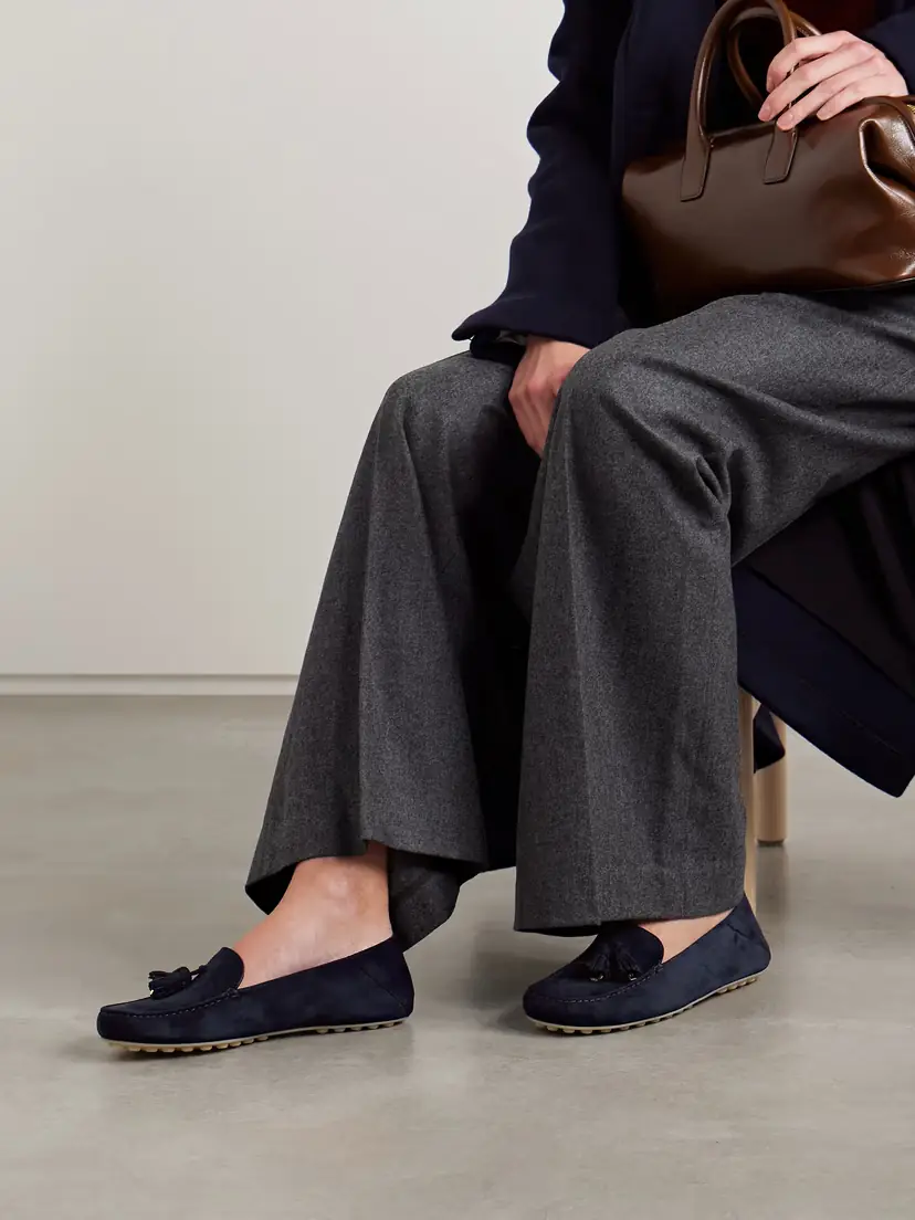 Loro Piana Tasseled Suede Collapsible-heel Loafers | Thumbnail 2 Loro Piana Tasseled Suede Collapsible-heel Loafers | Thumbnail 2
