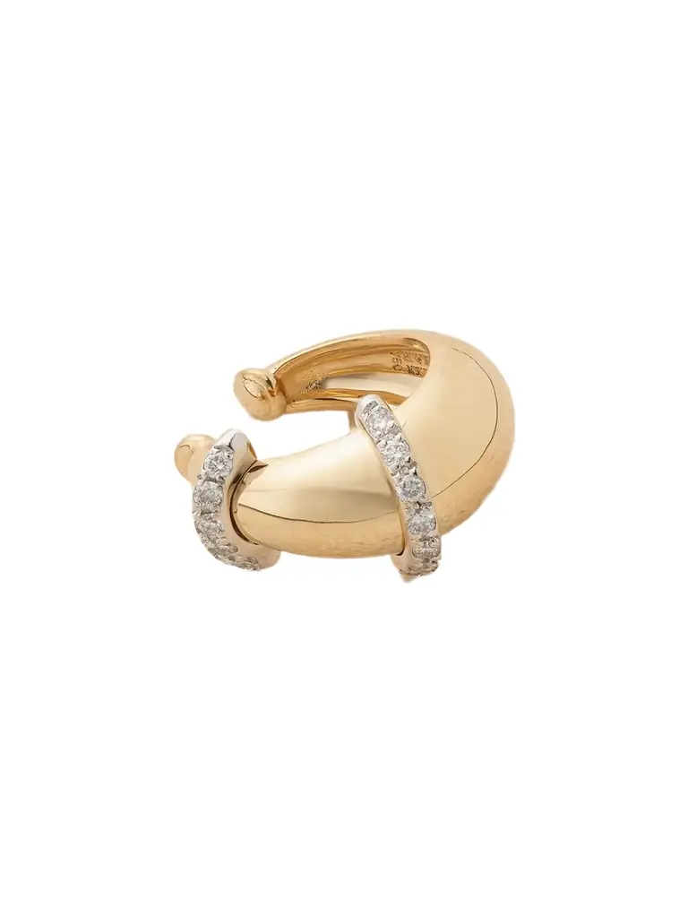 L’Atelier Nawbar Buoy 18-karat Gold, Rhodium-plated And Diamond Ear Cuff | Image 1 L’Atelier Nawbar Buoy 18-karat Gold, Rhodium-plated And Diamond Ear Cuff | Image 1