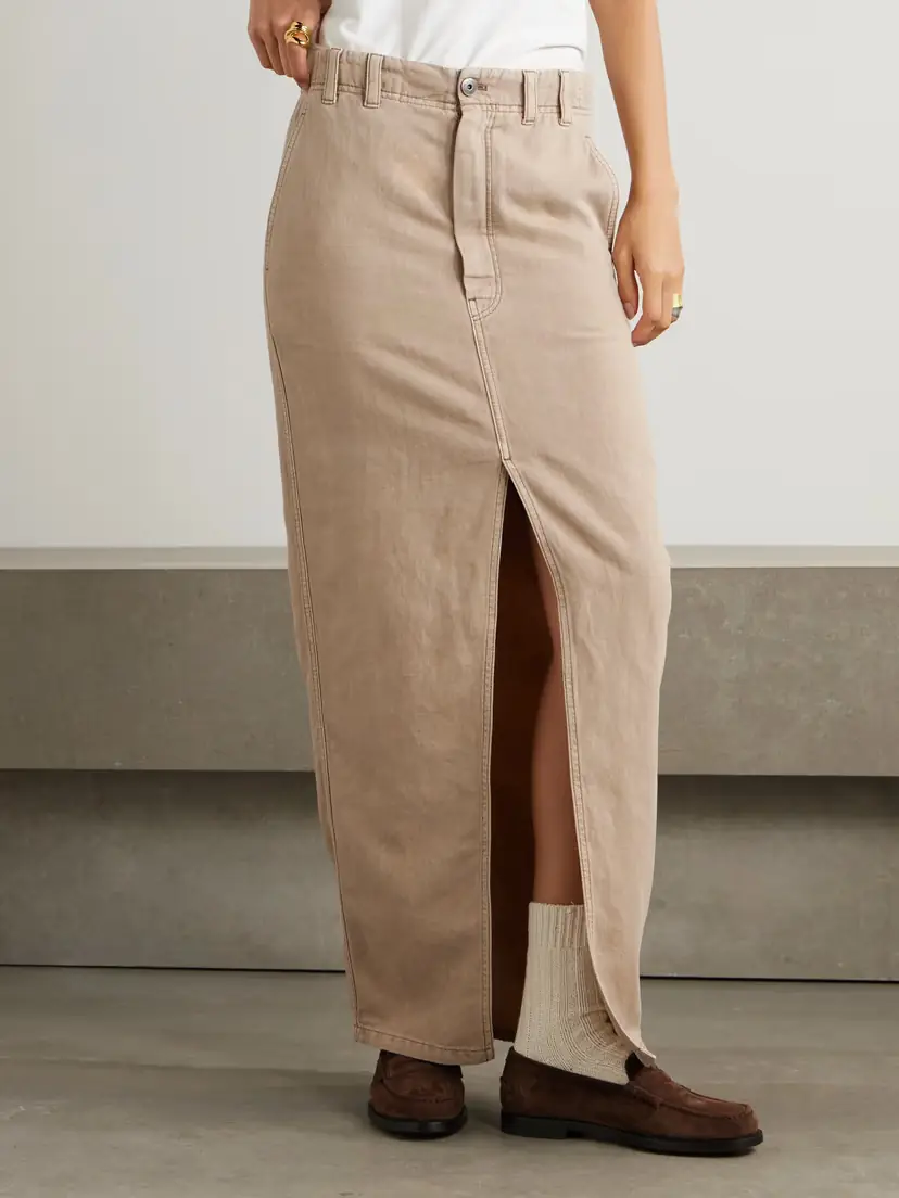 Brunello Cucinelli Denim Midi Skirt | Thumbnail 3