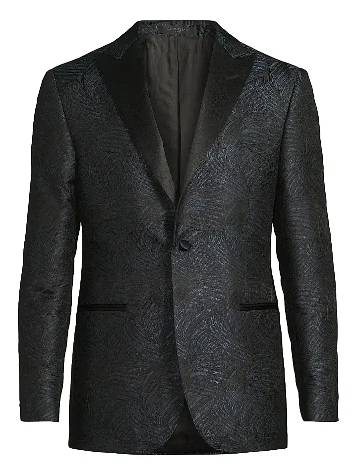 Men's Jacquard Silk Blazer Men's Jacquard Silk Blazer