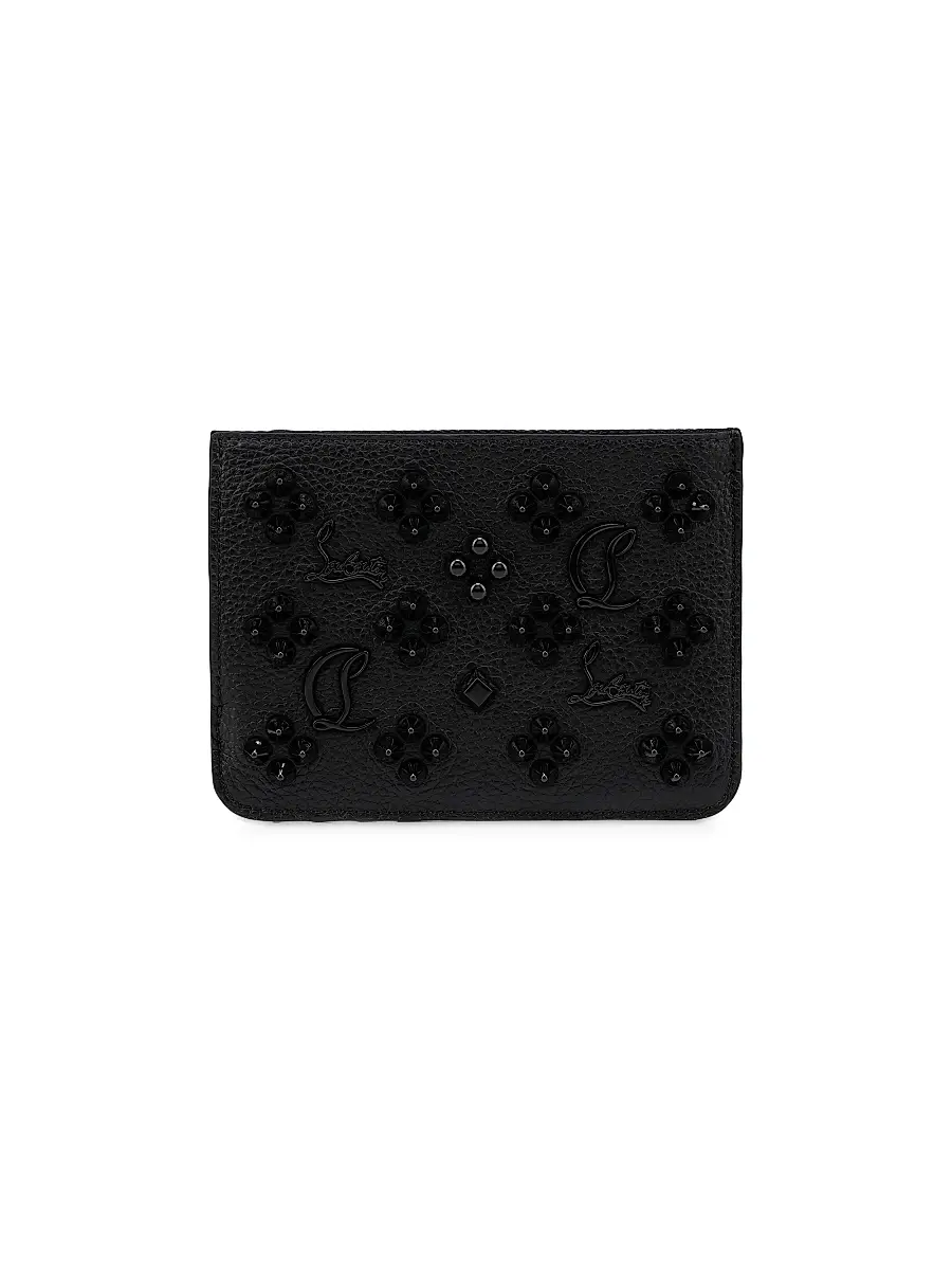 Christian Louboutin Women's Paloma Compact Wallet - Black | Image 1 Christian Louboutin Women's Paloma Compact Wallet - Black | Image 1