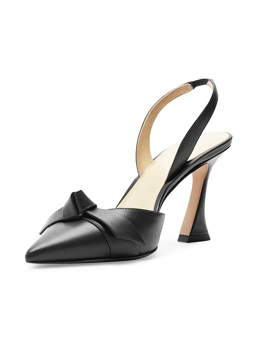 Alexandre Birman Women's Clarita Bell 85MM Leather Slingback Pumps | Thumbnail 7 Alexandre Birman Women's Clarita Bell 85MM Leather Slingback Pumps | Thumbnail 7