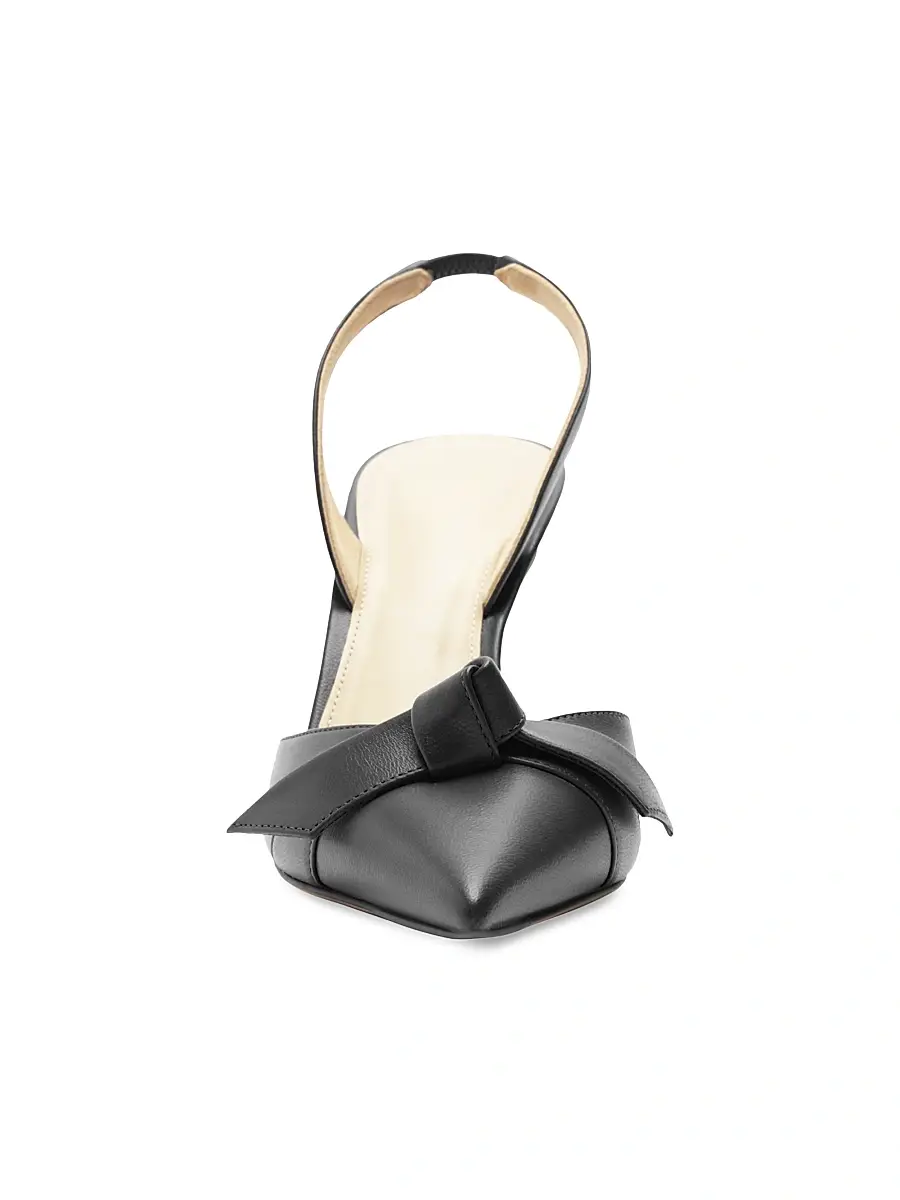 Alexandre Birman Women's Clarita Bell 85MM Leather Slingback Pumps | Thumbnail 8 Alexandre Birman Women's Clarita Bell 85MM Leather Slingback Pumps | Thumbnail 8
