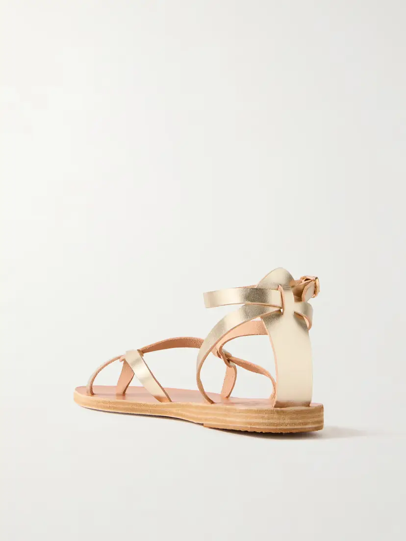 Ancient Greek Sandals Tomi Metallic Leather Sandals | Thumbnail 3 Ancient Greek Sandals Tomi Metallic Leather Sandals | Thumbnail 3