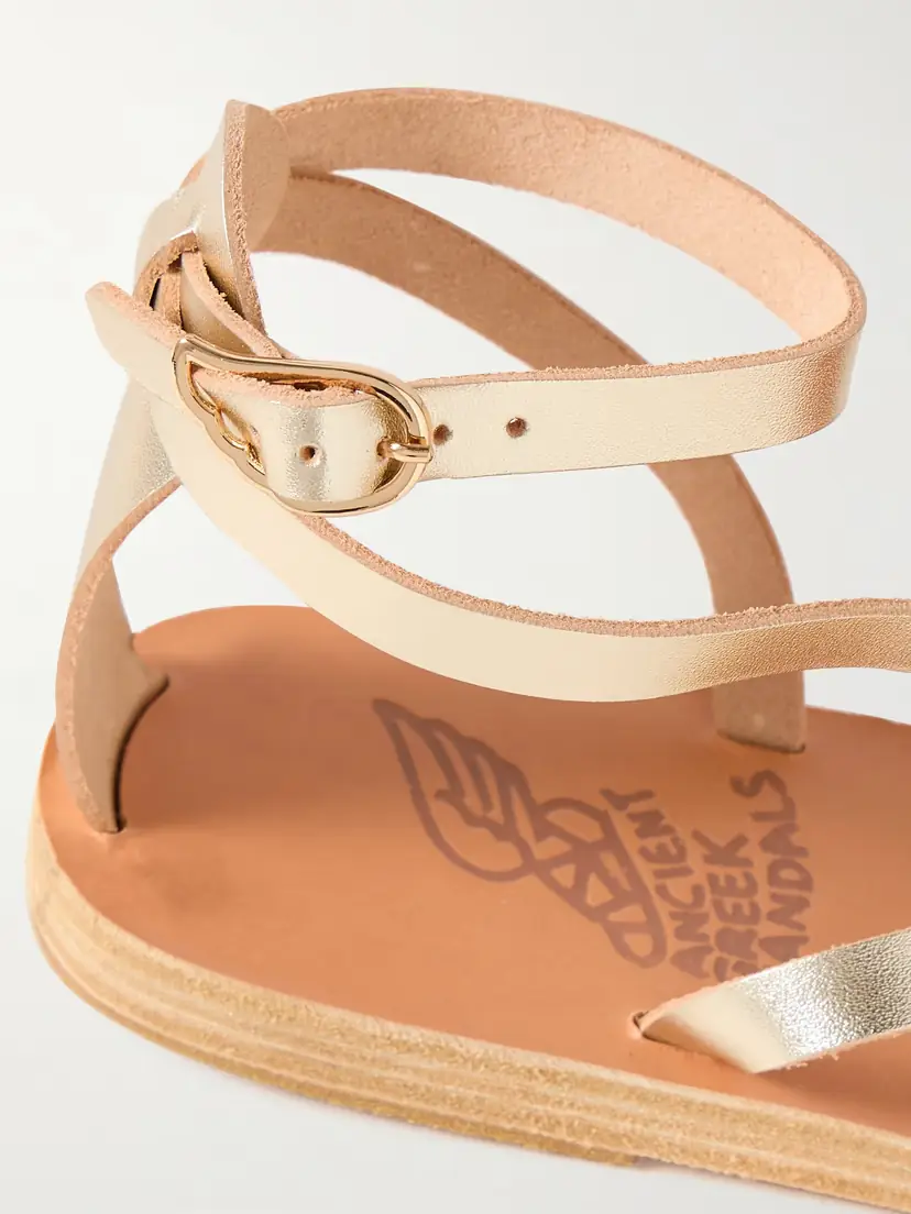 Ancient Greek Sandals Tomi Metallic Leather Sandals | Thumbnail 4 Ancient Greek Sandals Tomi Metallic Leather Sandals | Thumbnail 4