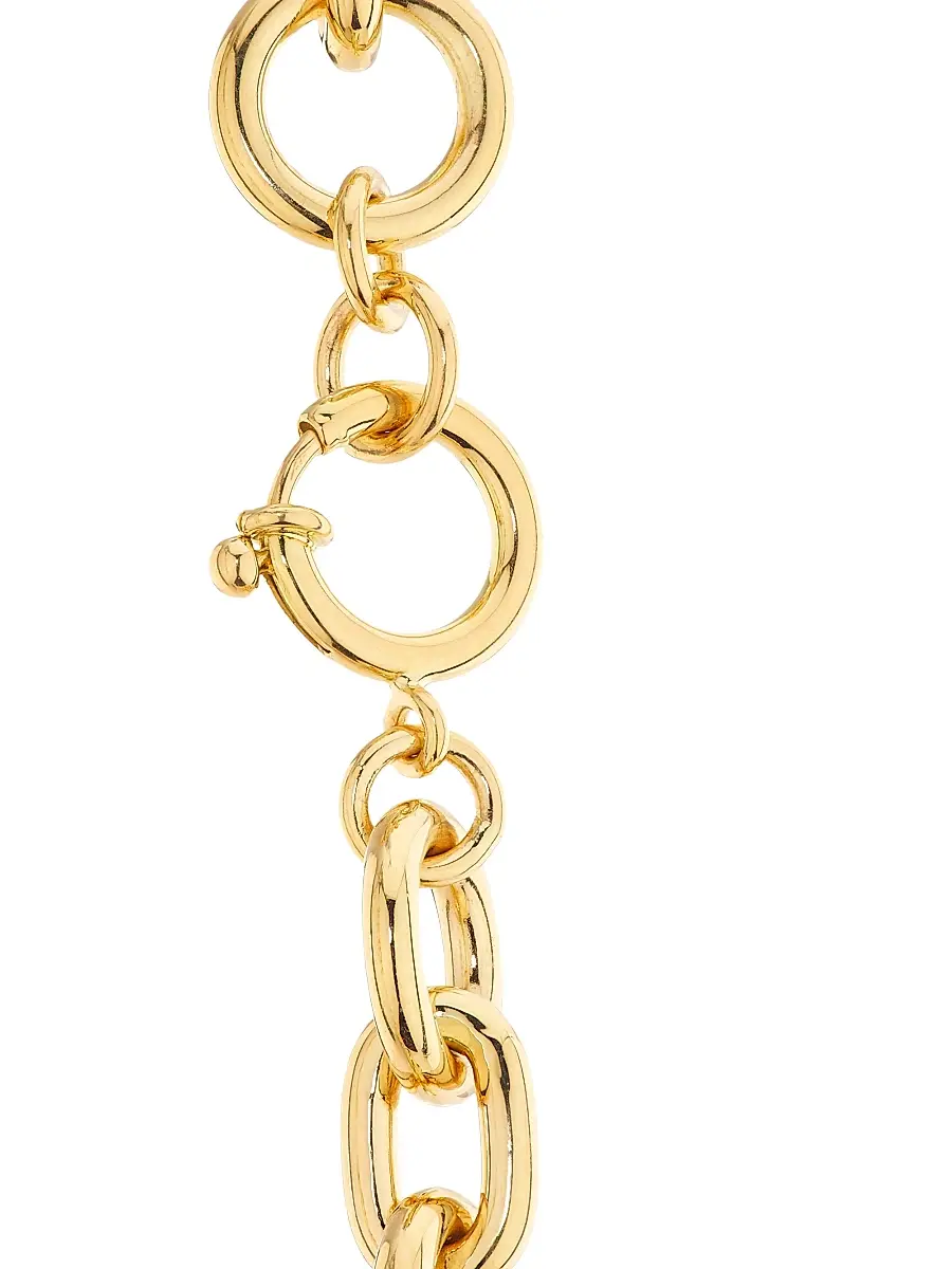 Foundrae Women's Resilience 18K Yellow Gold & 0.13 TCW Diamond Oversized Mixed Chain Necklace - Yellow Gold | Thumbnail 5 Foundrae Women's Resilience 18K Yellow Gold & 0.13 TCW Diamond Oversized Mixed Chain Necklace - Yellow Gold | Thumbnail 5