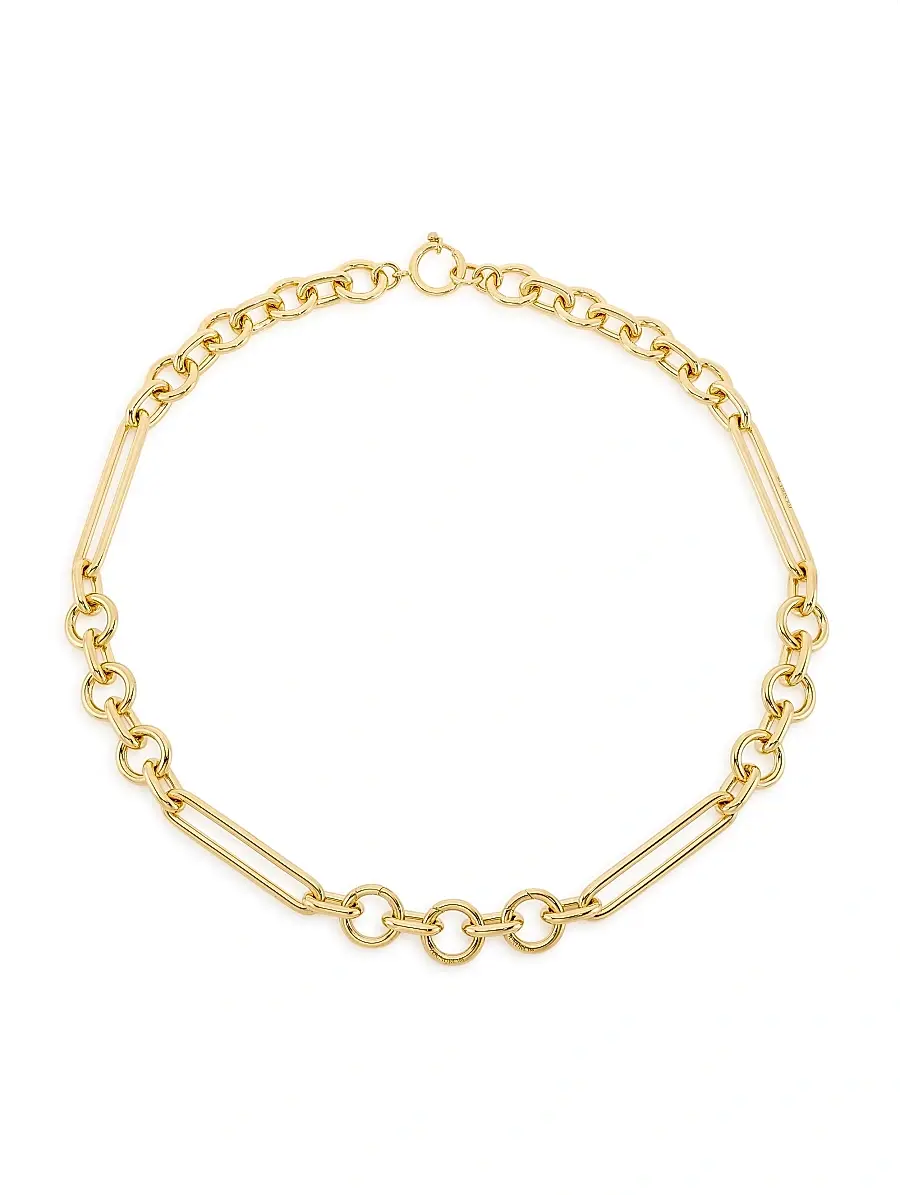 Foundrae Women's 18K Yellow Gold Oversized Chain Necklace - Yellow Gold | Image 1 Foundrae Women's 18K Yellow Gold Oversized Chain Necklace - Yellow Gold | Image 1
