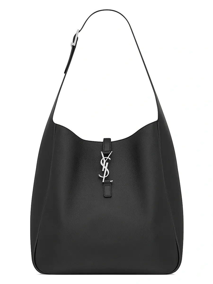 Saint Laurent Women's Le 5 7 Supple Large in Grained Leather - Black | Image 1 Saint Laurent Women's Le 5 7 Supple Large in Grained Leather - Black | Image 1
