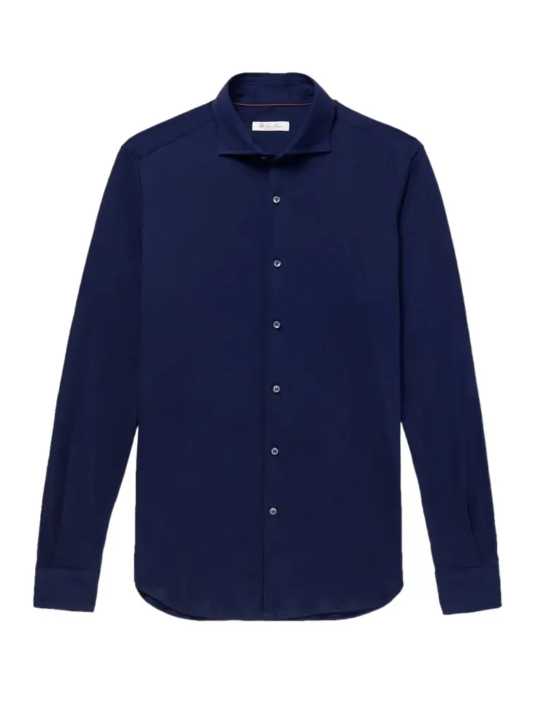 Loro Piana Andrew Slim-Fit Cotton-Jersey Shirt - Men | Image 1 Loro Piana Andrew Slim-Fit Cotton-Jersey Shirt - Men | Image 1