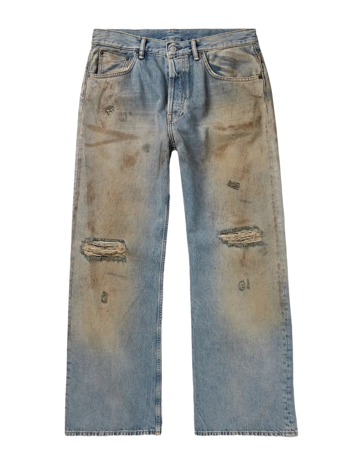 Straight-Leg Distressed Jeans - Men Straight-Leg Distressed Jeans - Men
