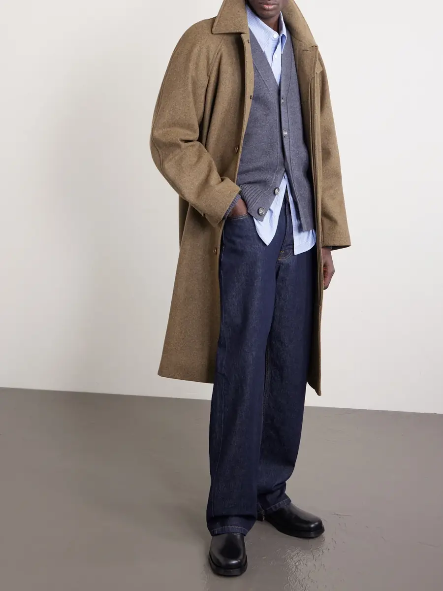 AMI PARIS Logo-Intarsia Merino Wool Cardigan - Men | Thumbnail 2 AMI PARIS Logo-Intarsia Merino Wool Cardigan - Men | Thumbnail 2